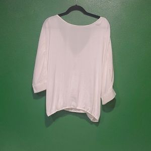 White loose fitting top
